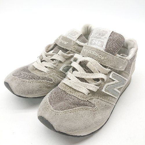 ◇ NEW BALANCE ニューバランス お散歩 お出かけ ソ－ルクッション スニ－カ－ サイズ18.5 グレ－系 レディース/メンズ E 【1311240000965】