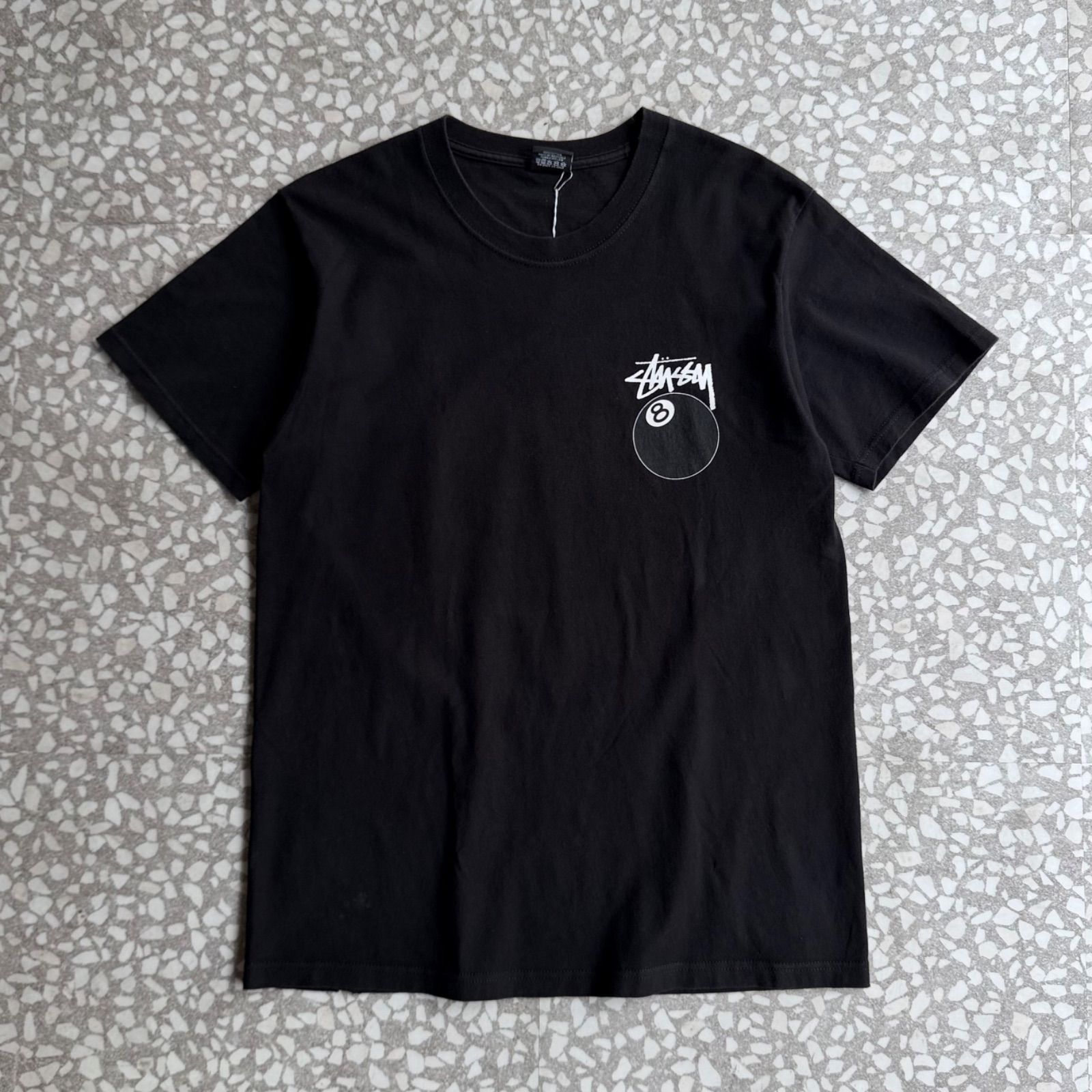 STUSSY / 8ball print T-shirt size M ステューシー 8ボール バック 