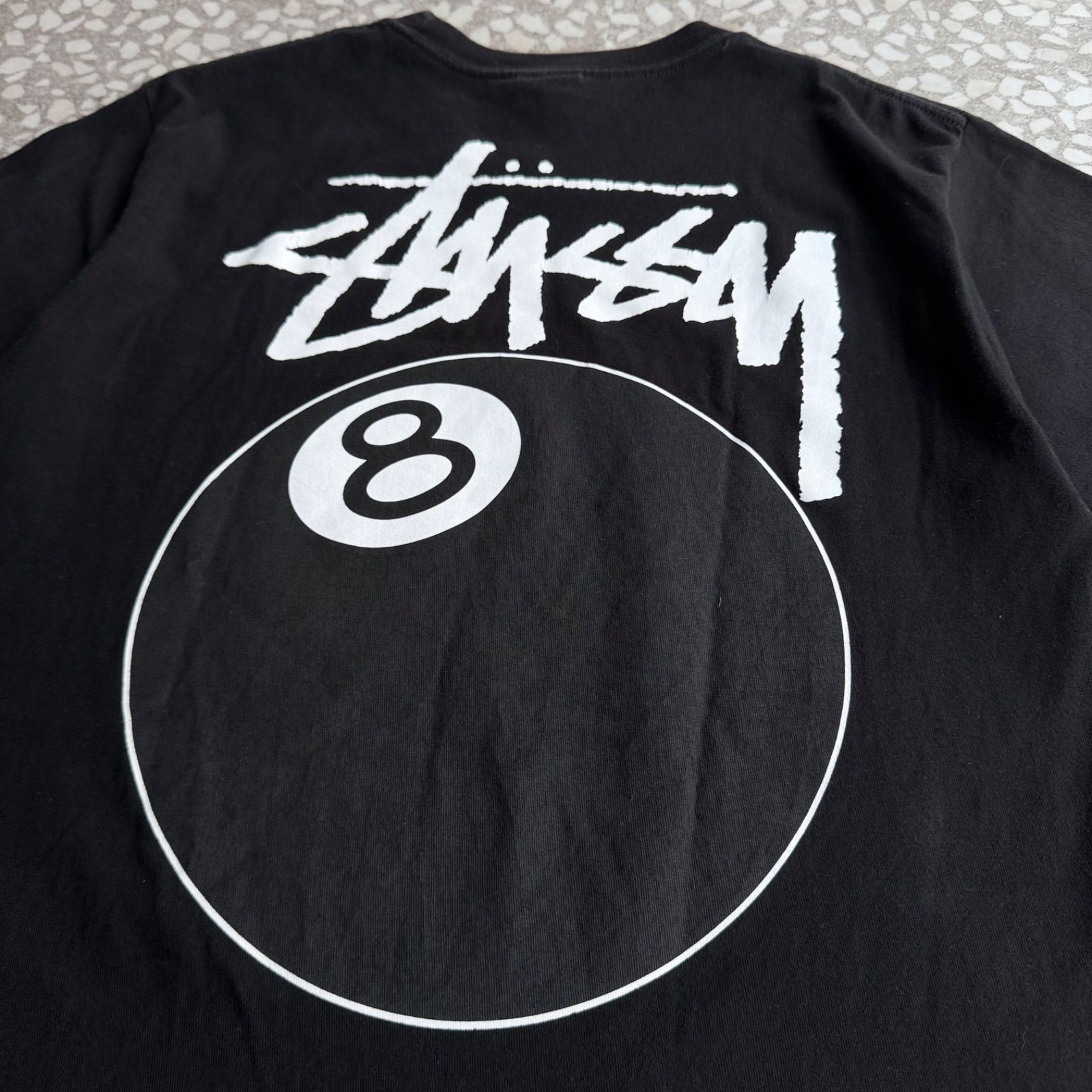 STUSSY / 8ball print T-shirt size M ステューシー 8ボール バック 