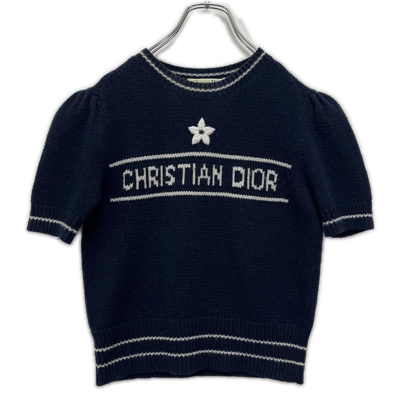 Christian Dior(クリスチャンディオール) ニット/ウール70%・カシミア30% ネイビー レディース 36 S〜M【中古】