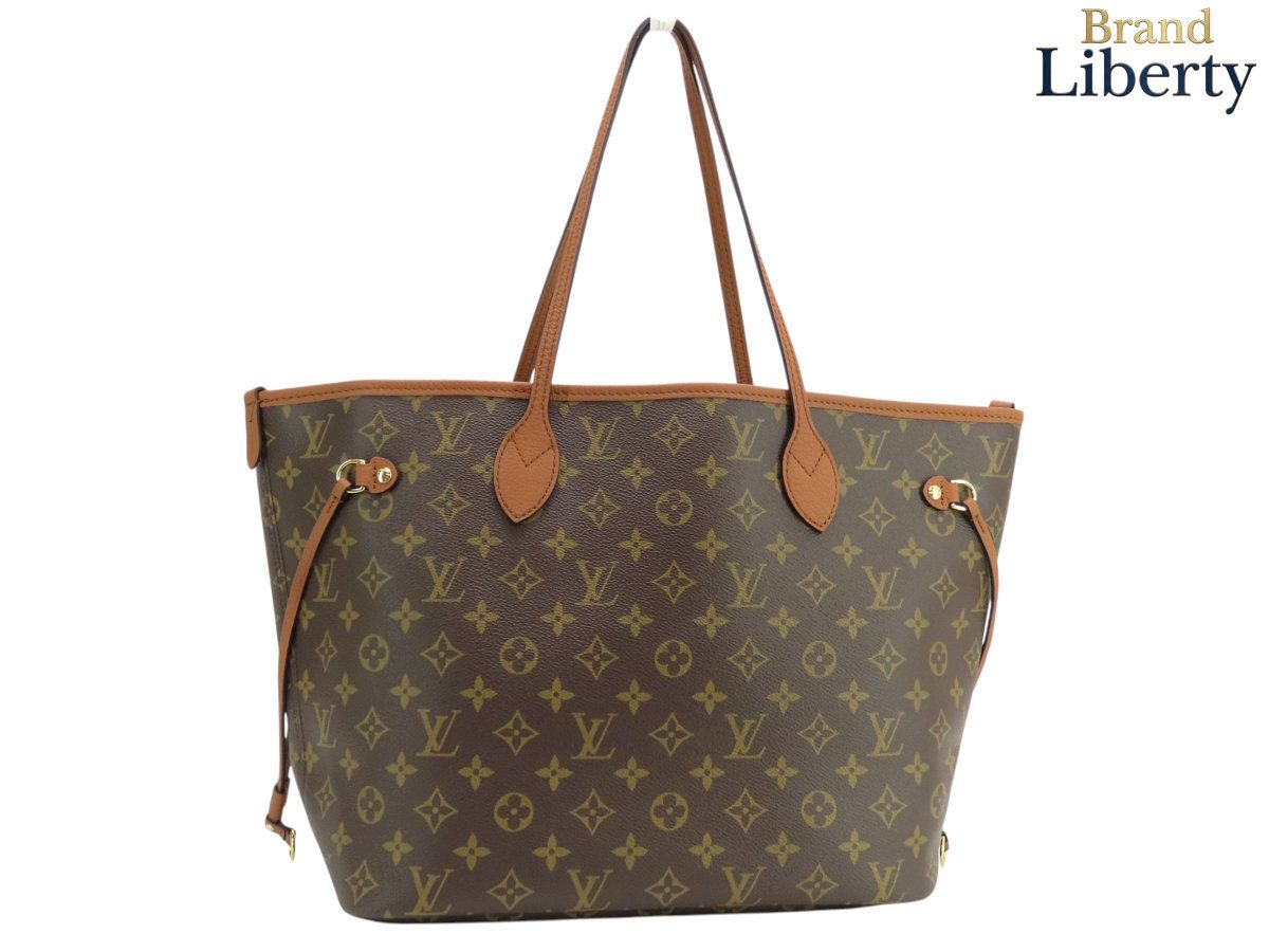 【未使用】ルイヴィトン LOUIS VUITTON モノグラム インサイドアウト MM リバーシブル トートバッグ ショルダーバッグ ダークブラウン タン ブラウン PVC カーフレザー M28352