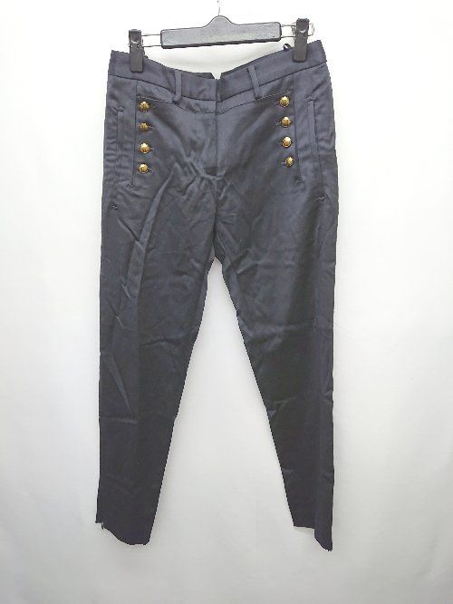 ◇ BACCA バッカ TOMORROWLAND 裾ジップ ウール混 パンツ サイズ38 ネイビー レディース P 【1402160015952】 7,441円