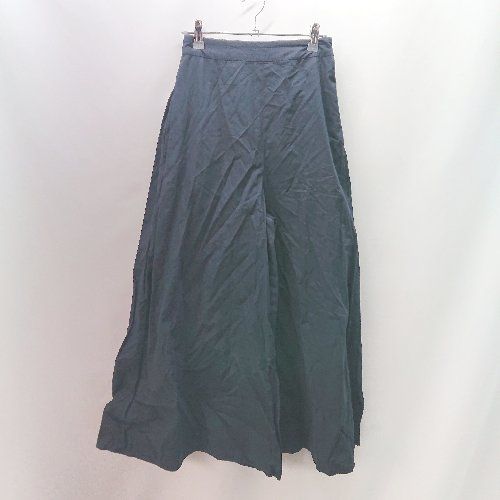 ◇ BEAUTY&YOUTH UNITED ARROWS ガウチョ バックジップ ウエストバックゴム ワイドパンツ サイズS ネイビ－系 レディース E 【1402200020601】