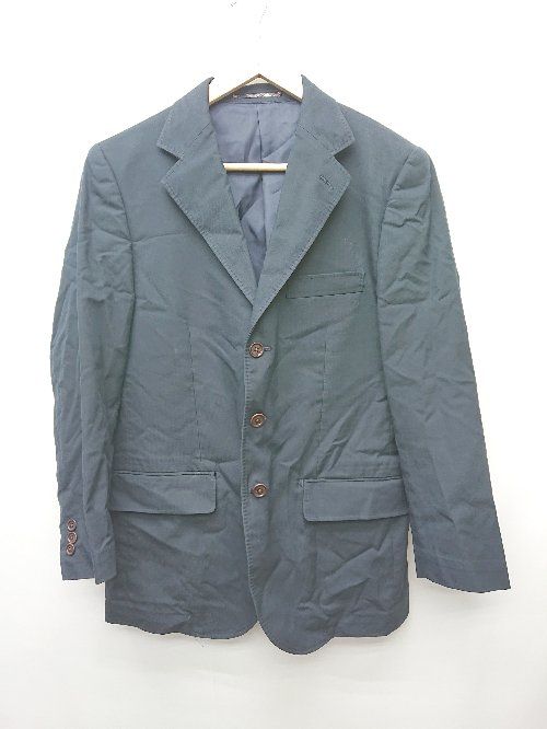 ◇ THE SCOTCH HOUSE ザ スコッチハウス 3B センターベント シンプル 長袖 ジャケット サイズS ネイビー メンズ P 【1402160019516】