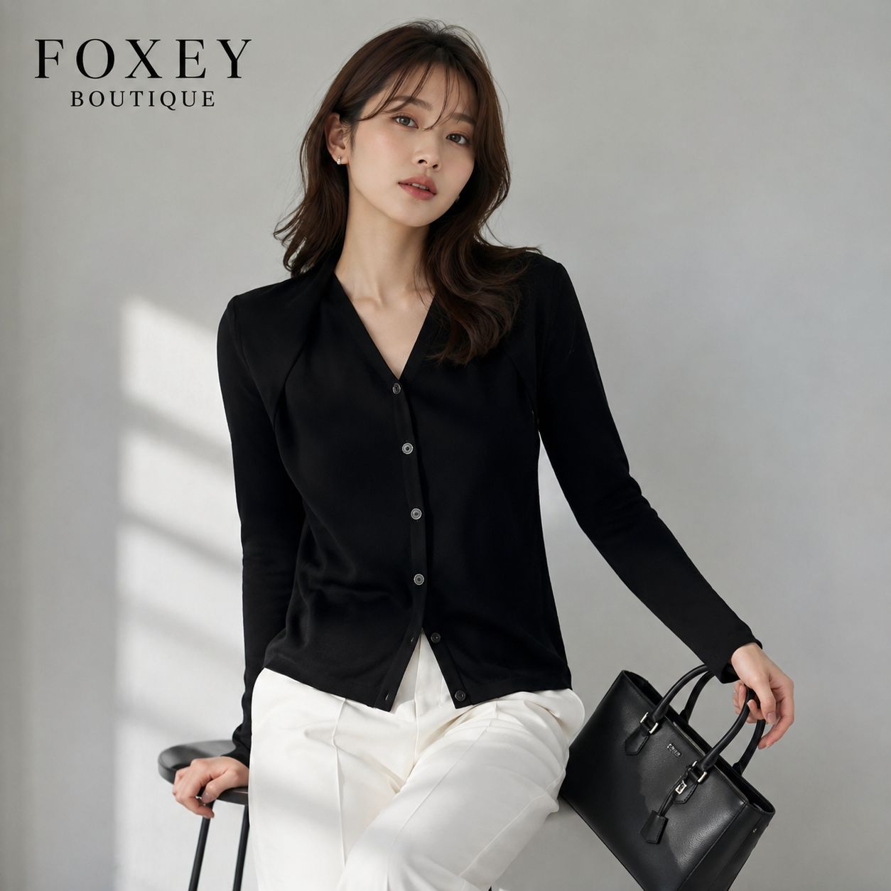 美品★FOXEY/フォクシー ニット トップス アマリリス 38 ナチュラル 美品☆FOXEY⁄フォクシー ニット トップス アマリリス 38 ナチュラル