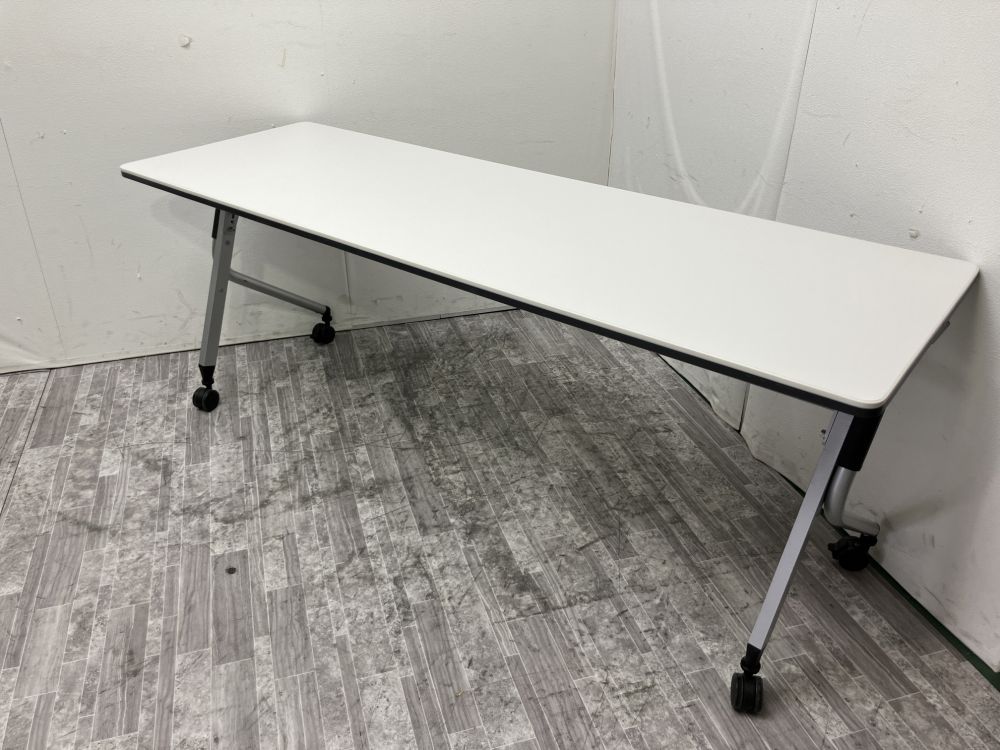 【中古品】プラス 1800サイドスタックテーブル ホワイト