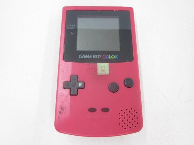 中古品 ゲーム ゲームボーイ 本体 カラー CGB-001 レッド 動作品 本体のみ