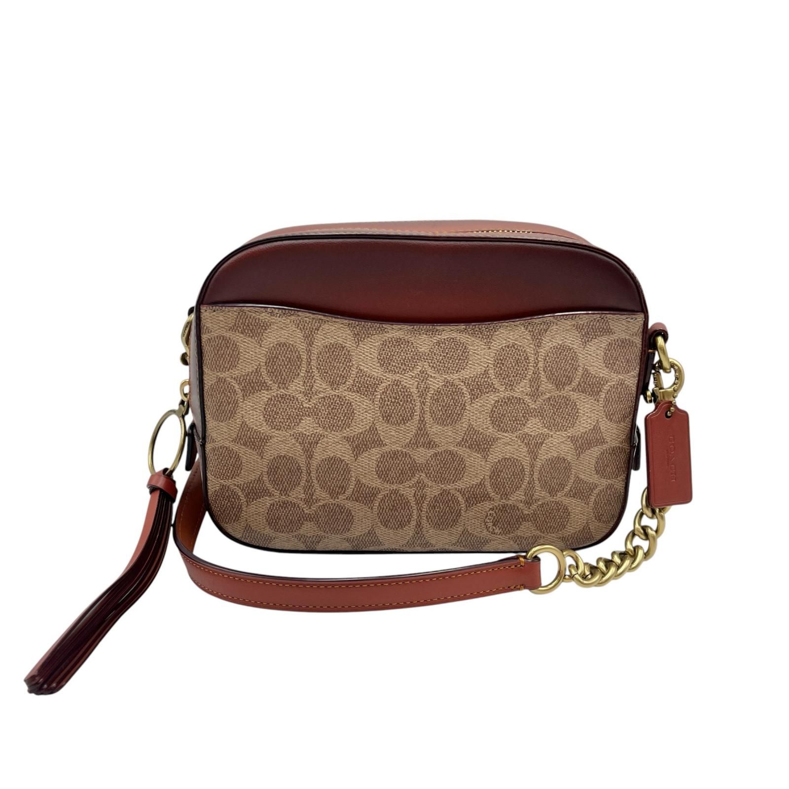 コーチ COACH ショルダーバッグ カメラバッグ シグネチャー 31208 レザー レディース