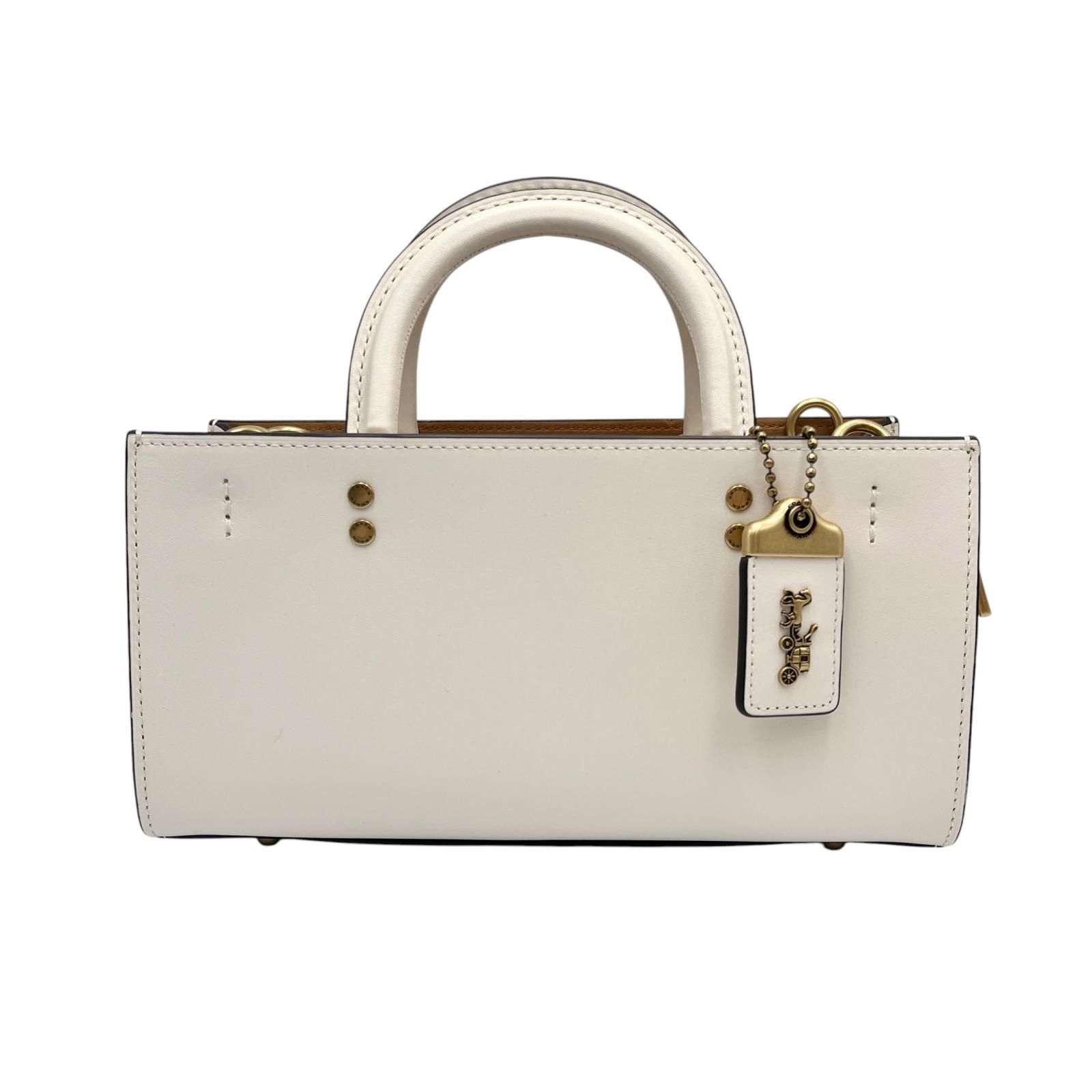 コーチ COACH ハンドバッグ ローグ26 ショルダーバッグ CU047 レザー ホワイト レディース