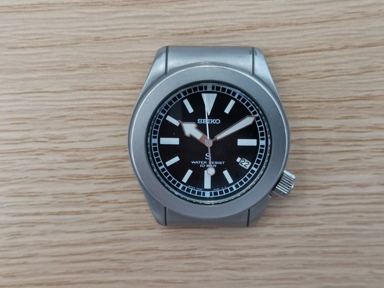 S【動作未確認・ジャンク品】SEIKO セイコー SCFC007 メンズ腕時計 SUS S-0.1-0.2