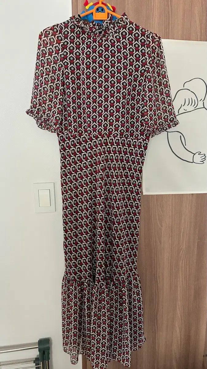 ZARA パータン ロング ONE PIECE シフォン プリーツ