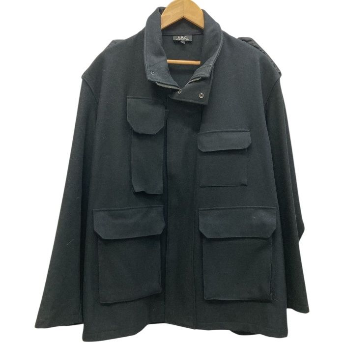 A.P.C./アーペーセー/スタンドカラー/メルトンコート/フランス製/ブラック黒/サイズ1/メンズ/FB4099