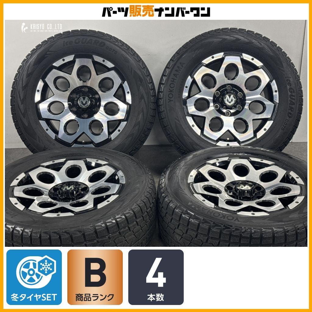 【スタッドレス】ADVENTURE MUD VANCE 03 18in 8J +25 PCD139.7 ヨコハマ iアイスガード G075 265/60R18 ランクルプラド ハイラックス