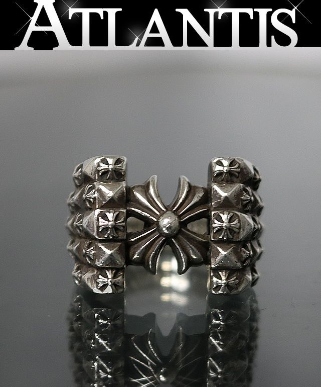 CHROME HEARTS 新宿店 クロムハーツ DECO CHプラス リング 指輪 メンズ シルバー SV925 約19号 【31150】