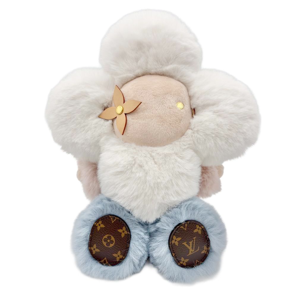 ルイヴィトン LOUIS VUITTON ドゥドゥ・ヴィヴィエンヌ ぬいぐるみ モノグラム キャンバス 32cm GI0445 ホワイト MP1253【中古】