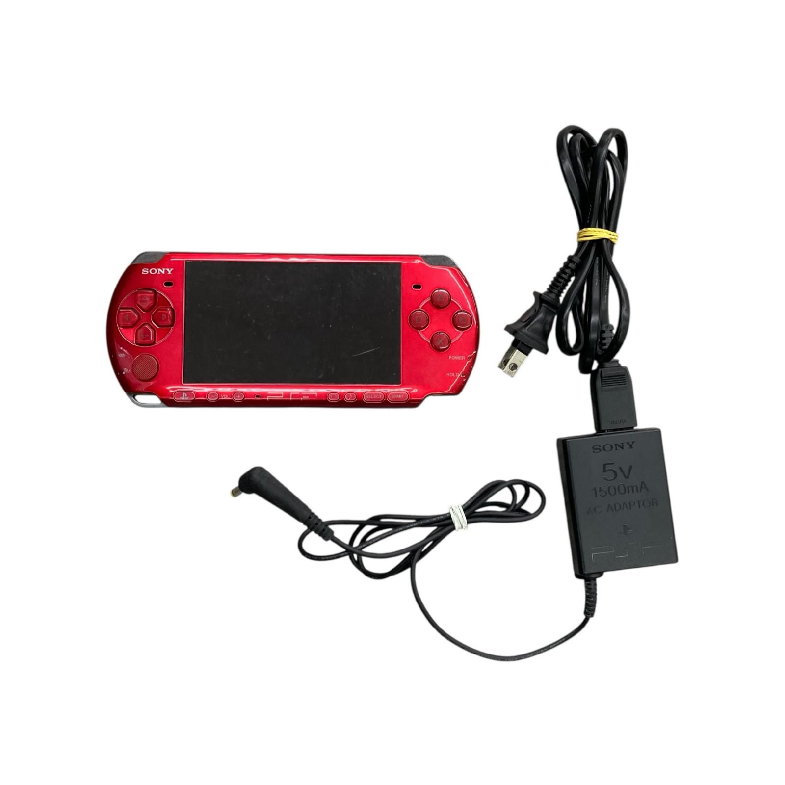 186000 現状品 sonny ソニー PSP3000 レッド-トップゲーム・アニメ