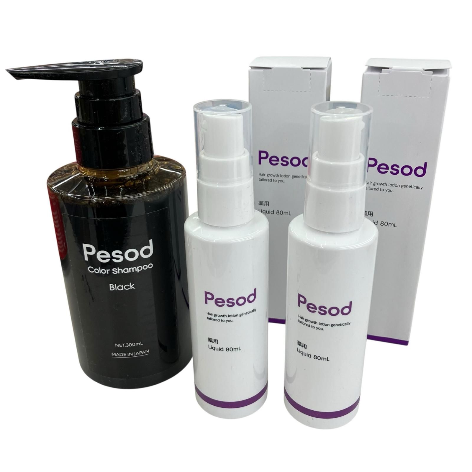 186000 Pesod ブラック 300ml 育毛トニック 80ml Omega 発毛促進 3点まとめ売り