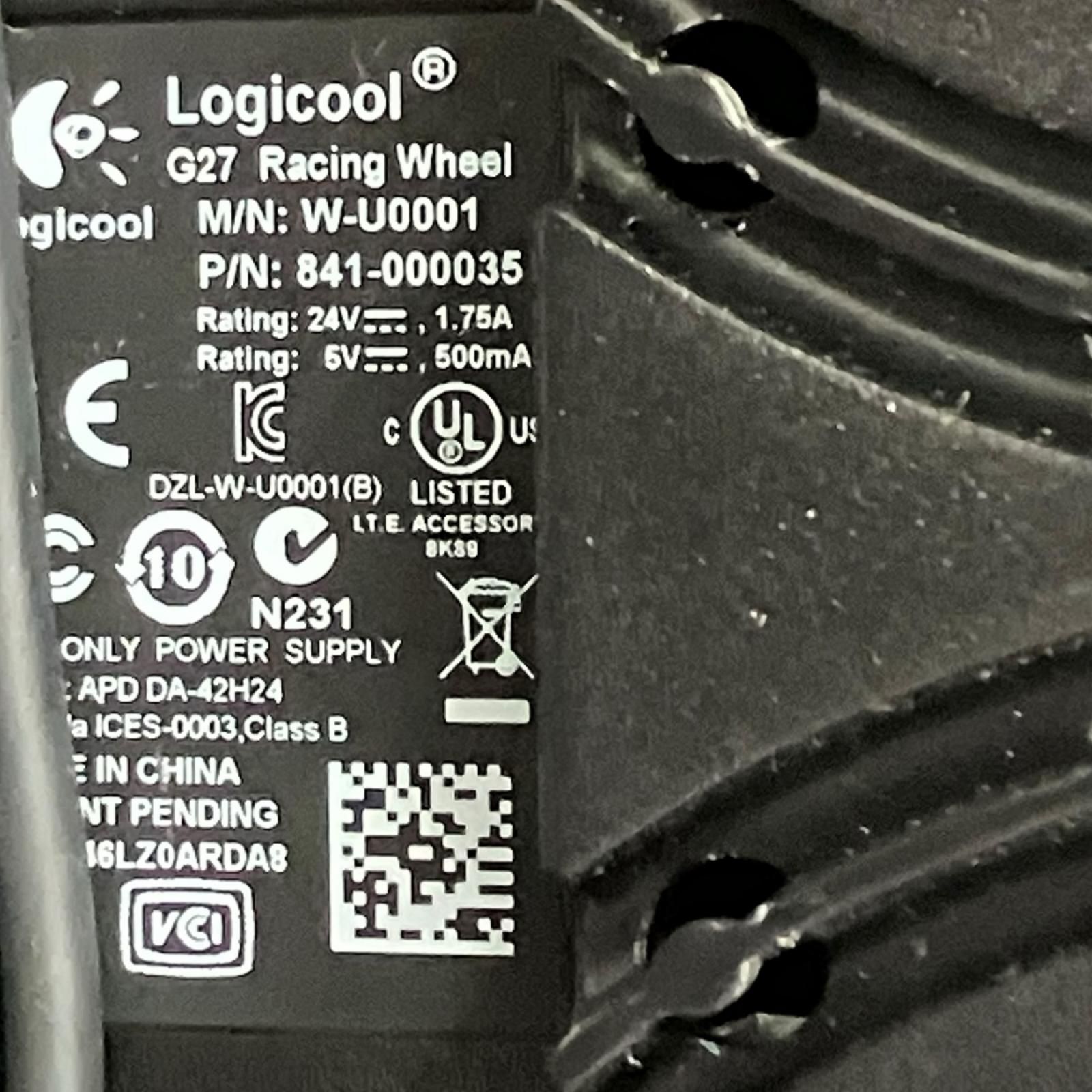199990 動作未確認 Logicool ロジクール ステアリングコントローラー 