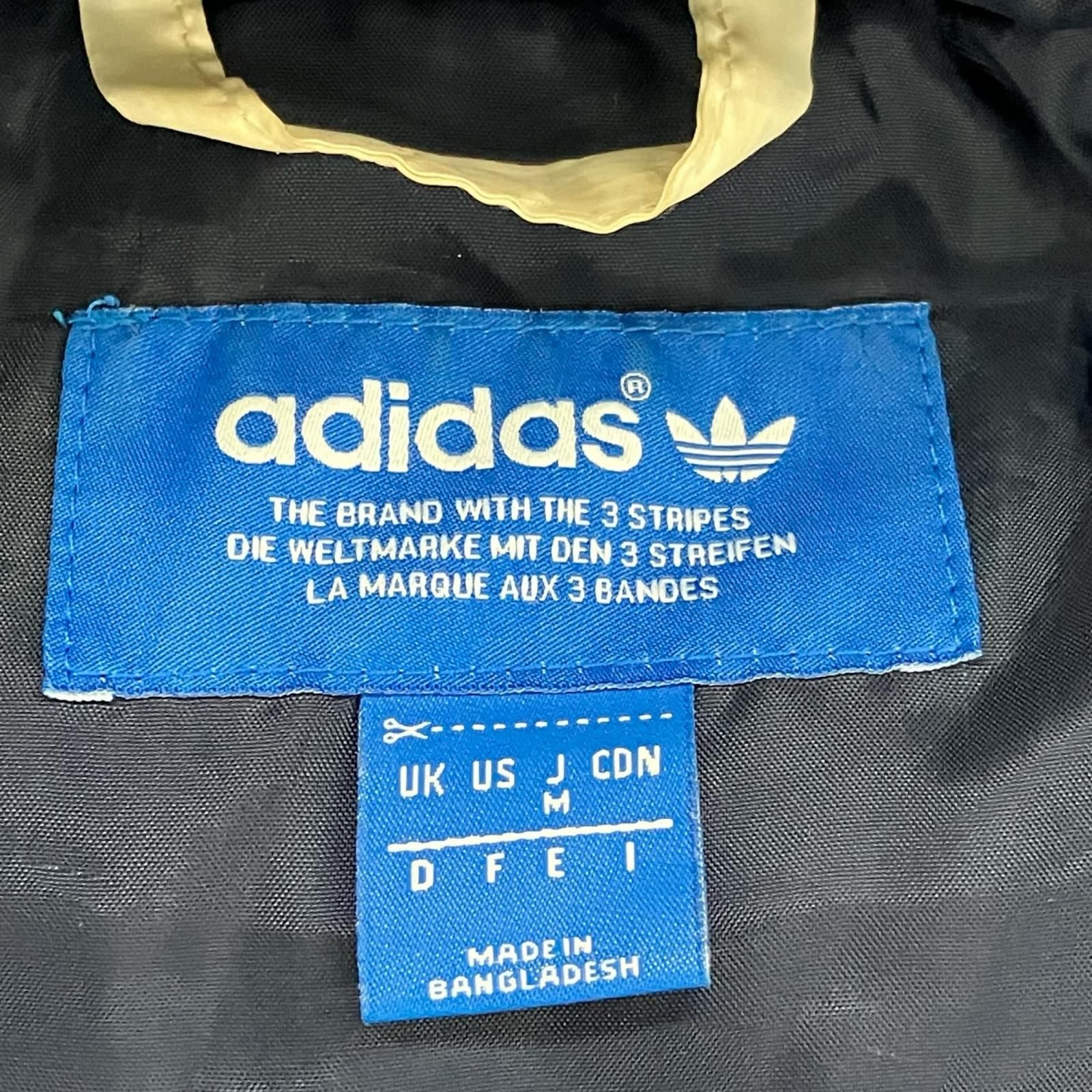 170040 現状品 adidas アディダス ダウンジャケット ネイビー×ブルー 