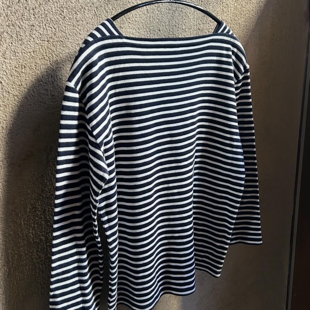 SAINT LAURENT PARIS ボーダーカットソー イタリア製 SAINT LAURENT PARIS ボーダーカットソー イタリア製 変形ネック