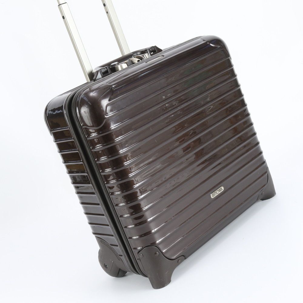 美品 リモワ ポリカーボネイト サルサ ビジネストローリー スーツケース キャリーケース バッグ 出張 旅行 黒 メンズ REM DS5-5【中古】