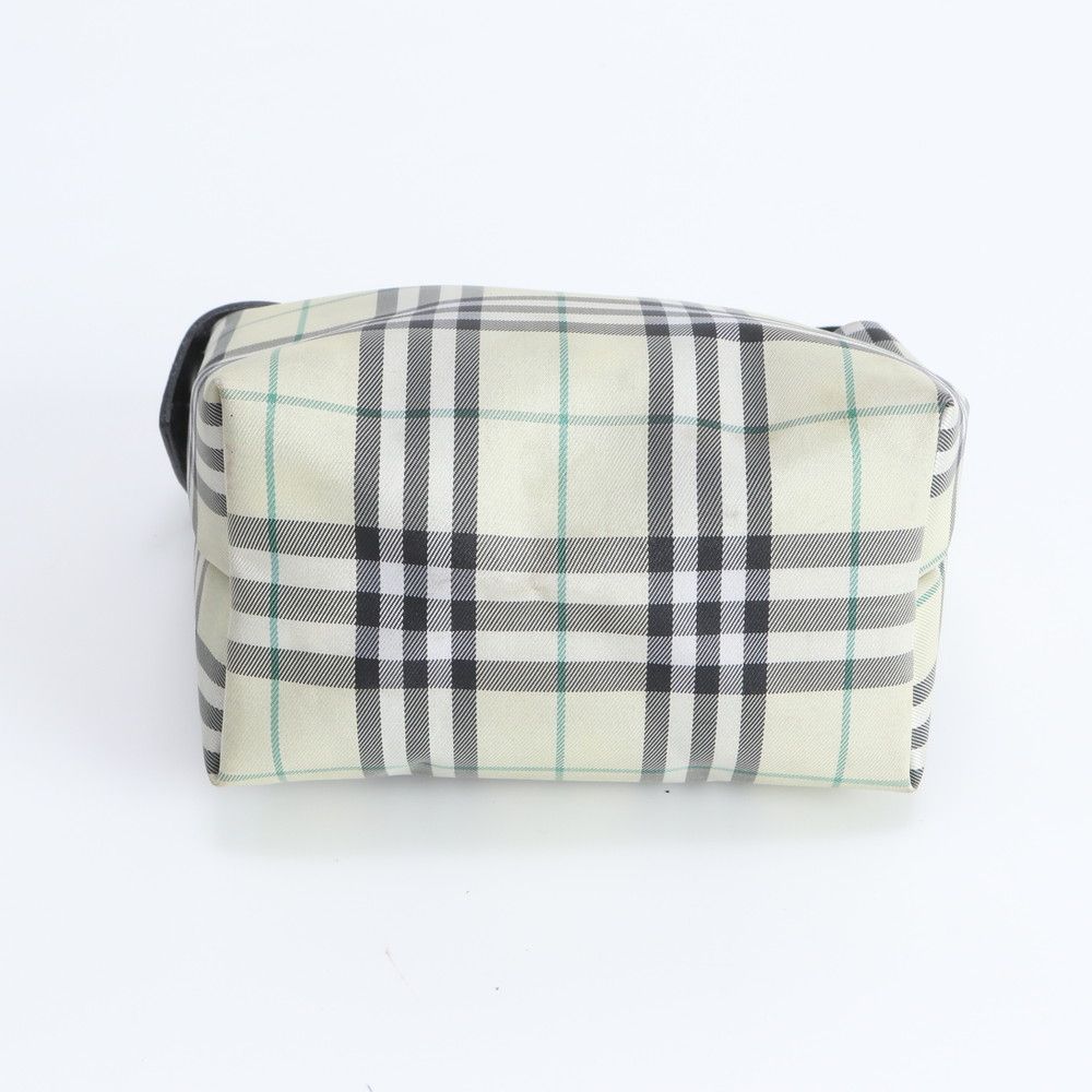 ノバチェック レザー ハンドバッグ バーバリー BURBERRY ナイロン