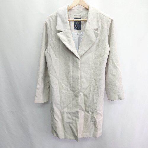 ◇ N.Natural Beauty Basic エヌ ナチュラルビューティーベーシック 上品 長袖 コート サイズS アイボリー系 レディース E 【1404240029705】