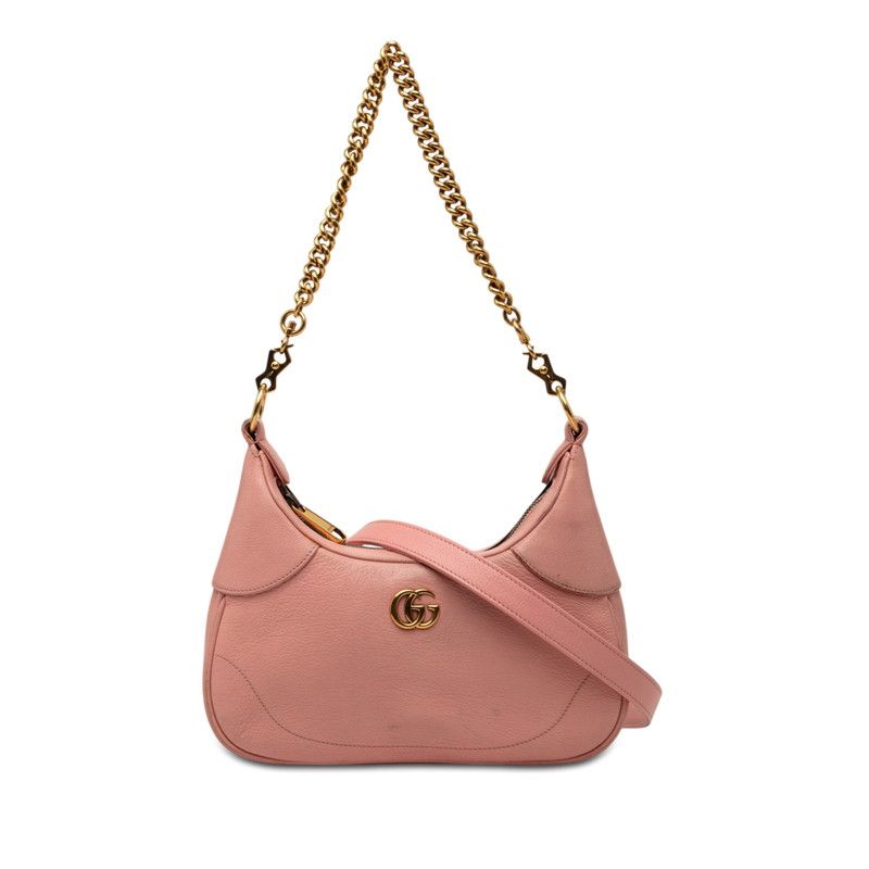グッチ ダブルG アフロディーテ ショルダーバッグ ワンショルダー 731817 ピンク レザー レディース GUCCI【1-0267300】