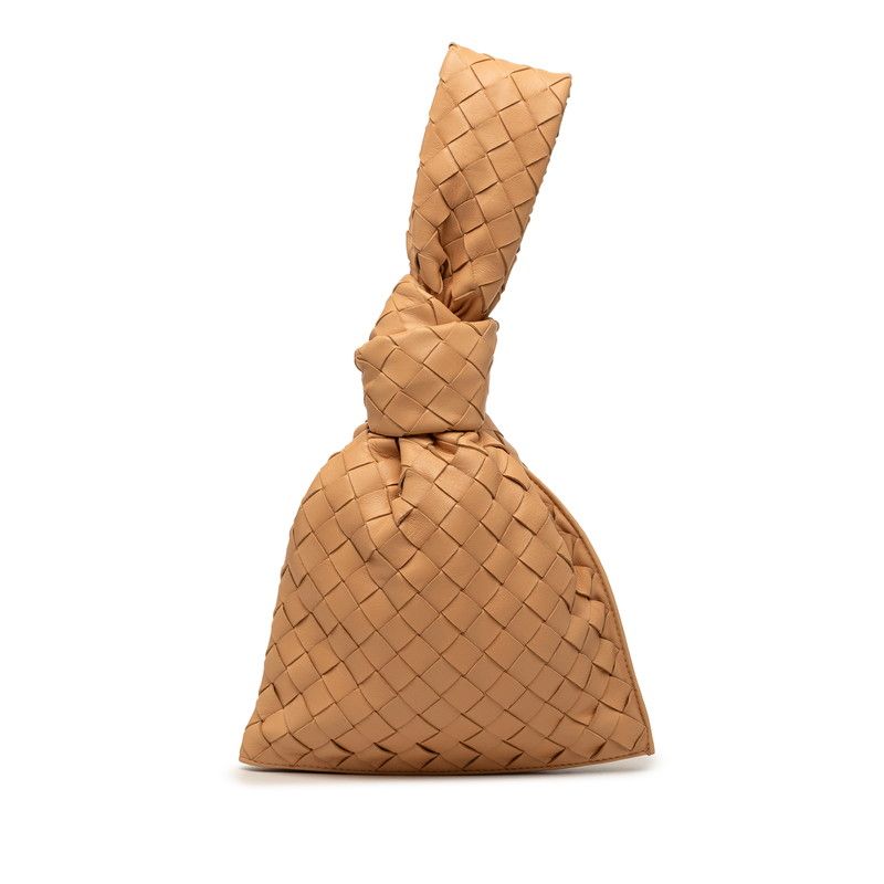 ボッテガヴェネタ ミニ ザ ツイスト ハンドバッグ ベージュ レザー レディース BOTTEGAVENETA【1-0267328】