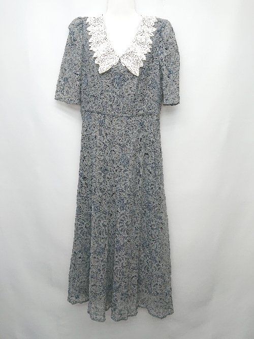 ◇ leia レイア オシャレ かわいい 半袖 ロング丈 ワンピース サイズS グレー系 レディース P 【1404250014722】 7,358円