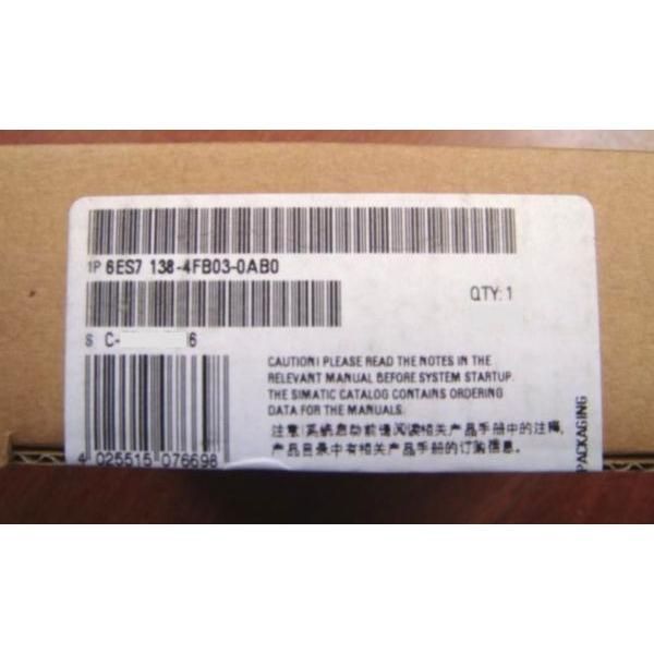 新品 送料無料 Siemens シーメンス6ES7 138-4FB03-0AB0インターフェイスモジュール【６ヶ月保証】