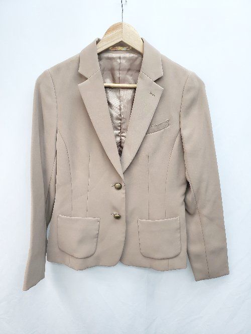 ◇ ORIHICA オリヒカ シンプル 2B オフィス 長袖 ジャケット サイズ9R ベージュ レディース P 【1405090014019】