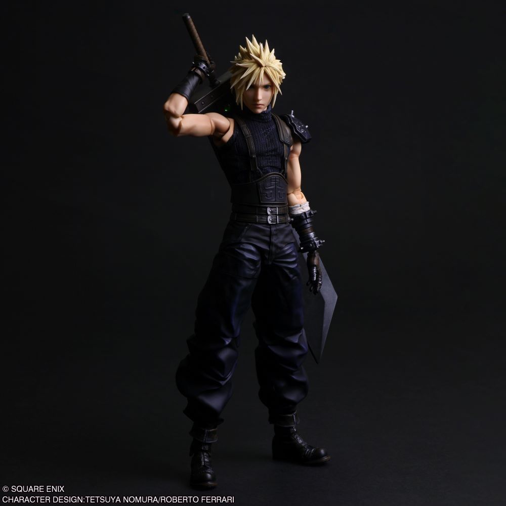 PLAY ARTS真(プレイアーツ真) クラウド・ストライフ FINAL FANTASY VII REBIRTH(ファイナルファンタジー7 リバース) 完成品 可動フィギュア スクウェア・エニックス