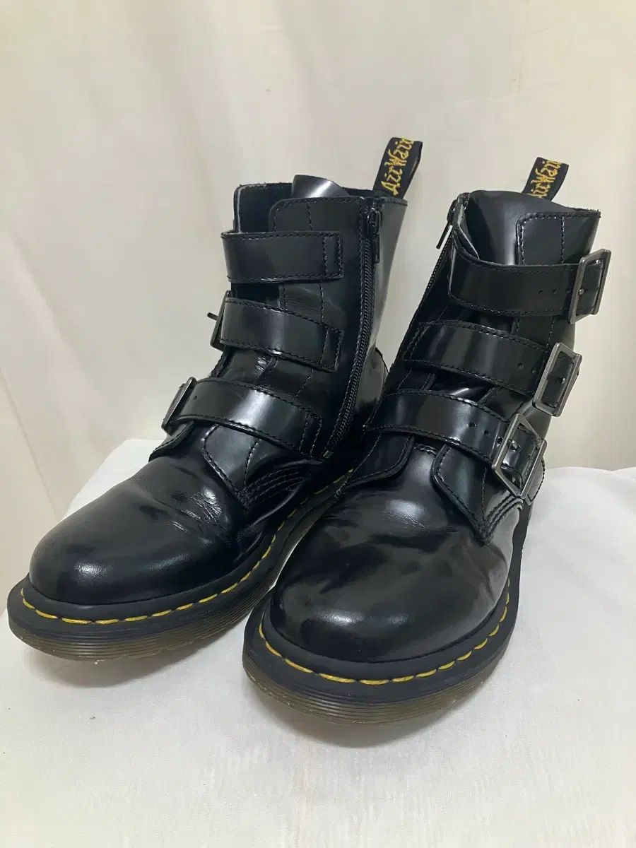 DR. MARTENS 3ストラップ ブレイク バックル ブーツ ブラック 37サイズ 240