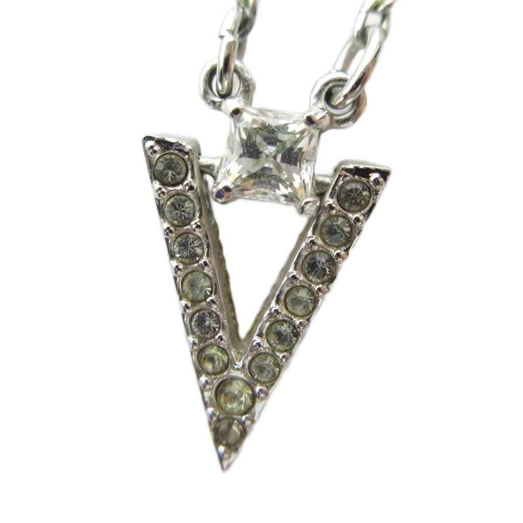 スワロフスキー SWAROVSKI ネックレス クリスタル アクセサリーペンダント ラインストーン シルバー色 ■GY18 /MQ