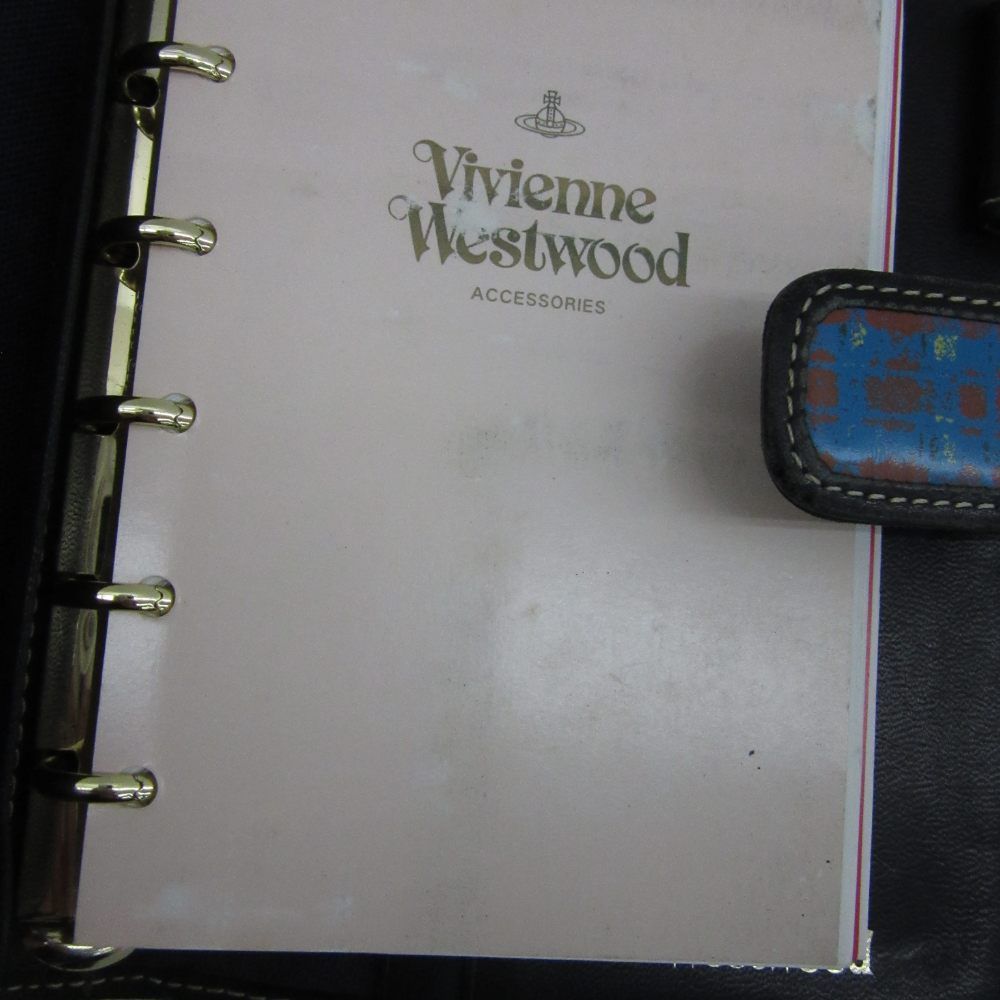 ヴィヴィアンウエストウッド Vivienne Westwood システム手帳 レザー