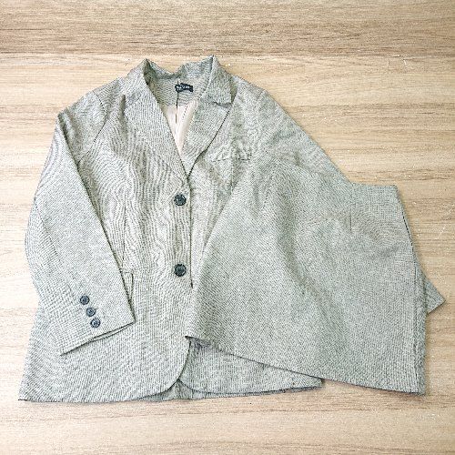 ◇ DAY CLOSET デイ クローゼット 無地 キレイめ ミニ丈 セットアップ サイズM ベージュ レディース E 【1405140012064】
