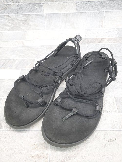 ◇ Teva テバ サンダル 約24㎝相当 ブラック レディース P 【1405230000261】