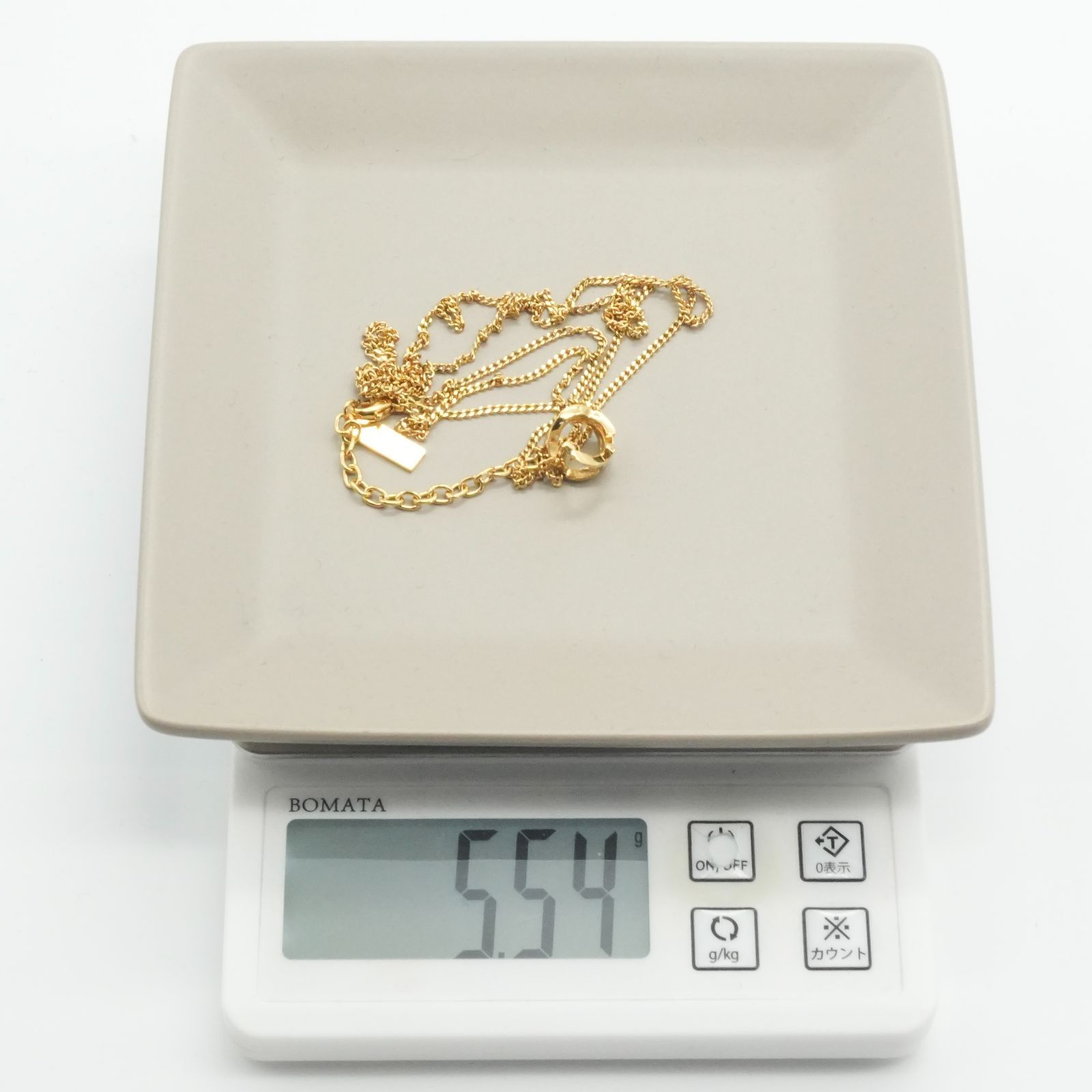 美品 サンローラン モノグラム ツイスト ロゴ ネックレス/26-0271 