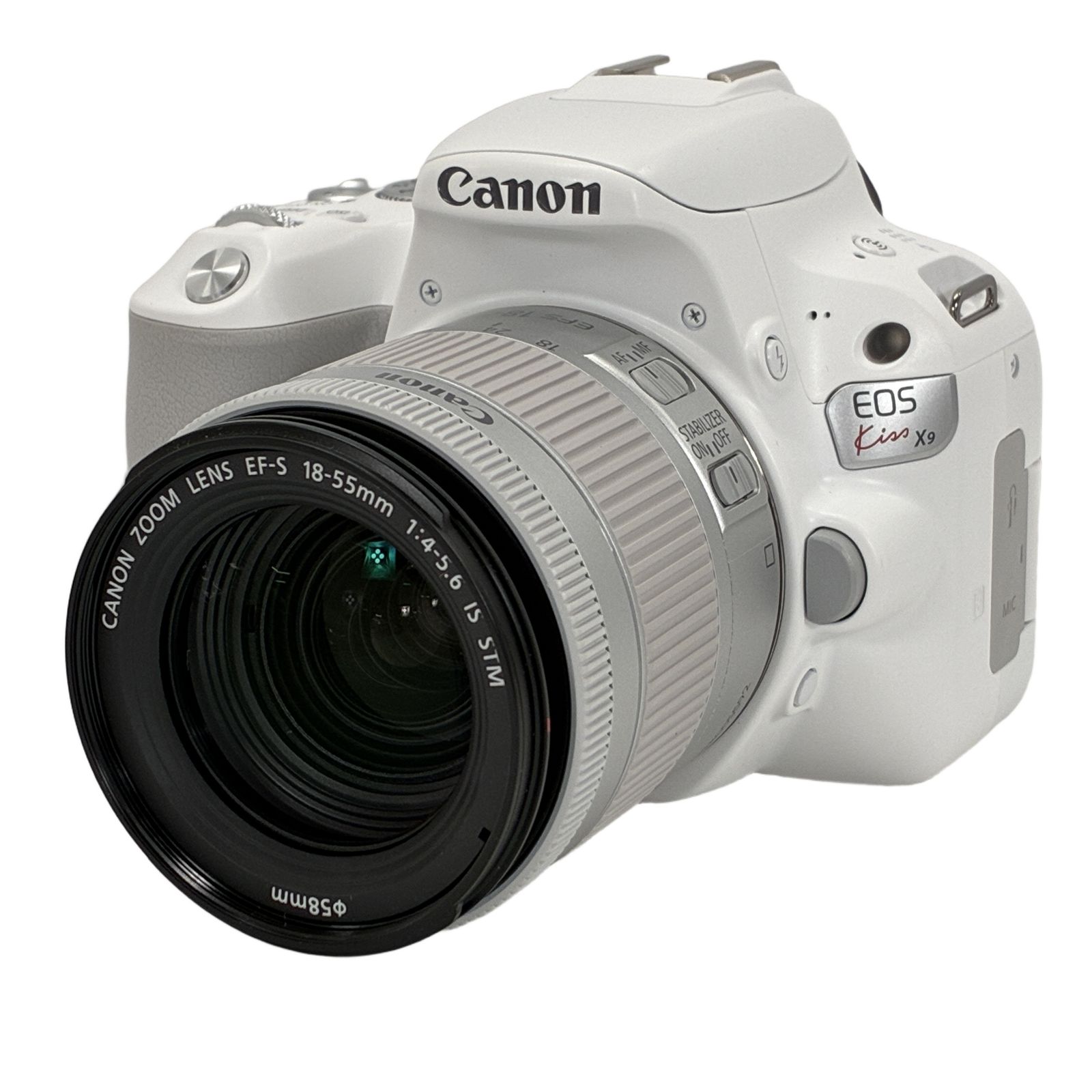 Canon EOS kiss X9 カメラ ボディ EFS 18-55mm レンズキット EFマウント キヤノン 中古 W11230407