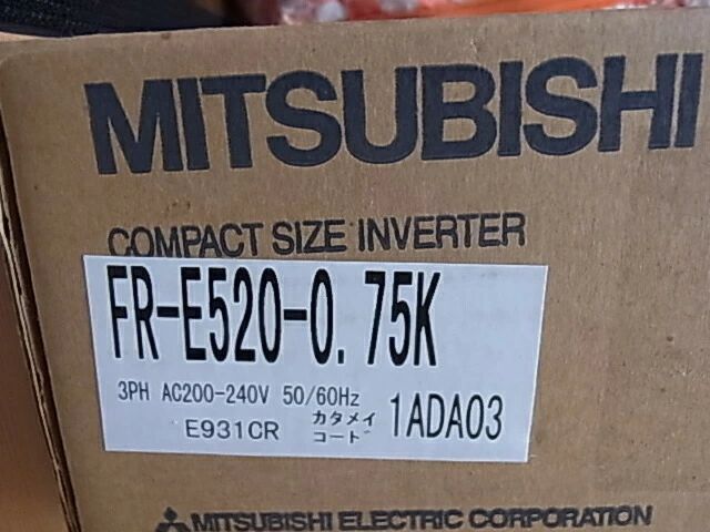 ■【 新品★送料無料 】MITSUBISHI 三菱 インバーター FR-E520-0.75K【６ヶ月保証】