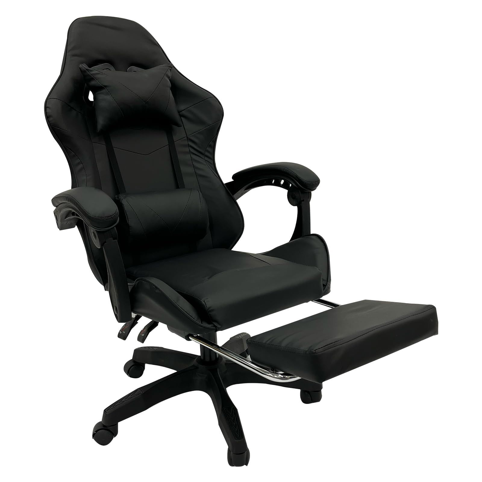 BIRDX(バーデックス) ゲーミングチェア オットマン付き デスクチェア パソコンチェア gaming chair リクライニング 日本語説明書付 (ブラック)Y b7bfe3da