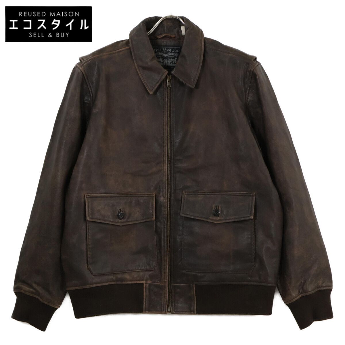 LEVI‘S　リーバイス　【美品】PC9-003AU-0000 VINTAGE CLOTHING CLAYTON ゴートレザー アビエータージャケット　M