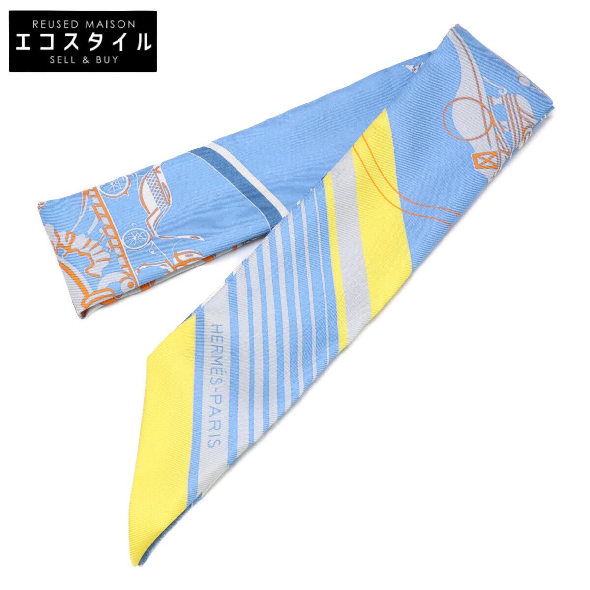HERMES　エルメス　【美品】エクスリブリス シルク ツイリー