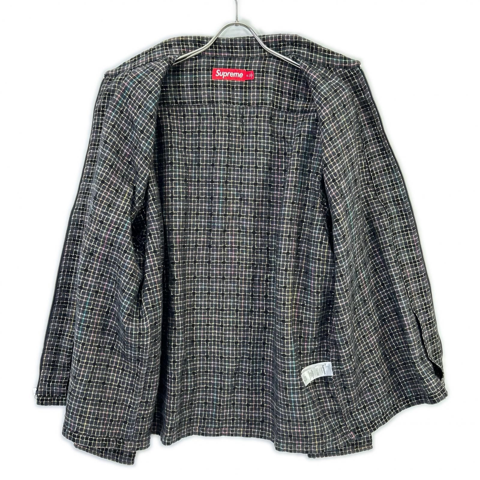 全国無料，新作】 Supreme シュプリーム 25AW ブラック Metallic Plaid