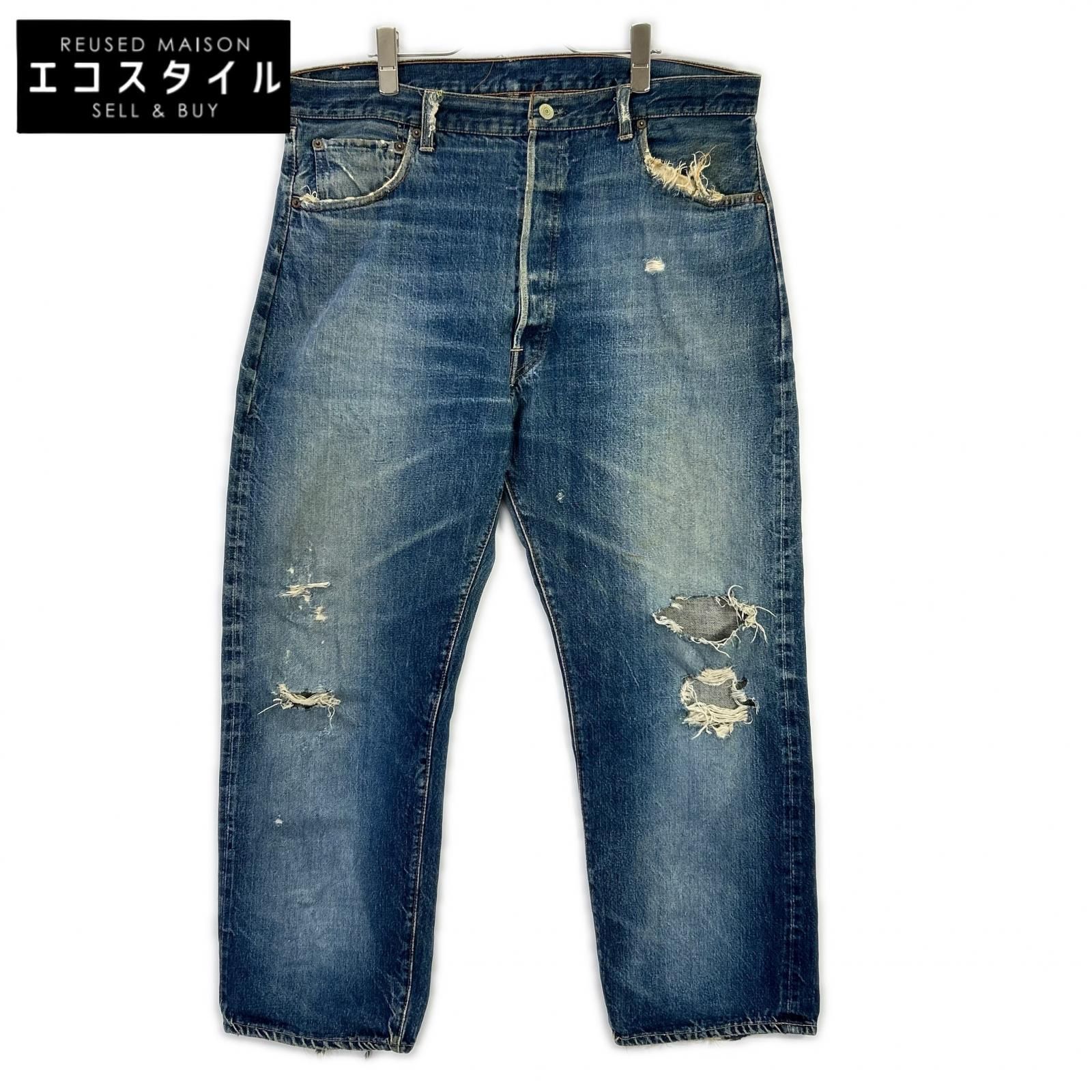 LEVI‘S　リーバイス　501 ビッグE 不均等V デニムパンツ　ボタン裏8