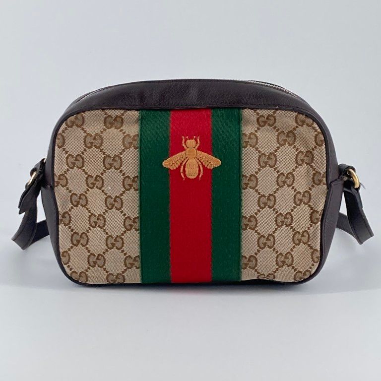 GUCCI(グッチ) ウェブ ビー 412008 ショルダーバッグ ブラウン