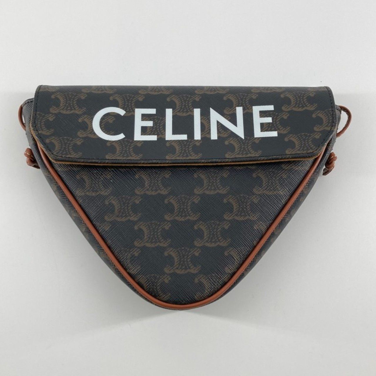 CELINE（セリーヌ）　トリオンフ　トライアングルバッグ　ショルダーバッグ　ブラウン