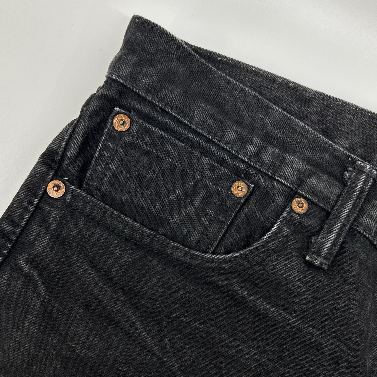 RRL ダブルアールエル ブラック USA製 スリムフィット JAPAN WOVEN 