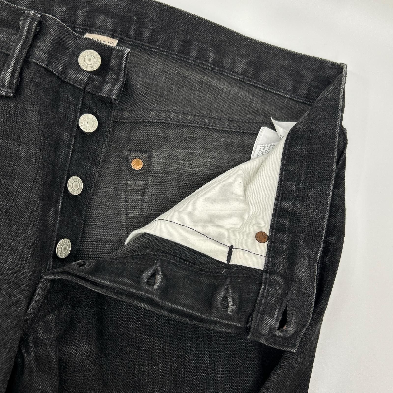 RRL ダブルアールエル ブラック USA製 スリムフィット JAPAN WOVEN 
